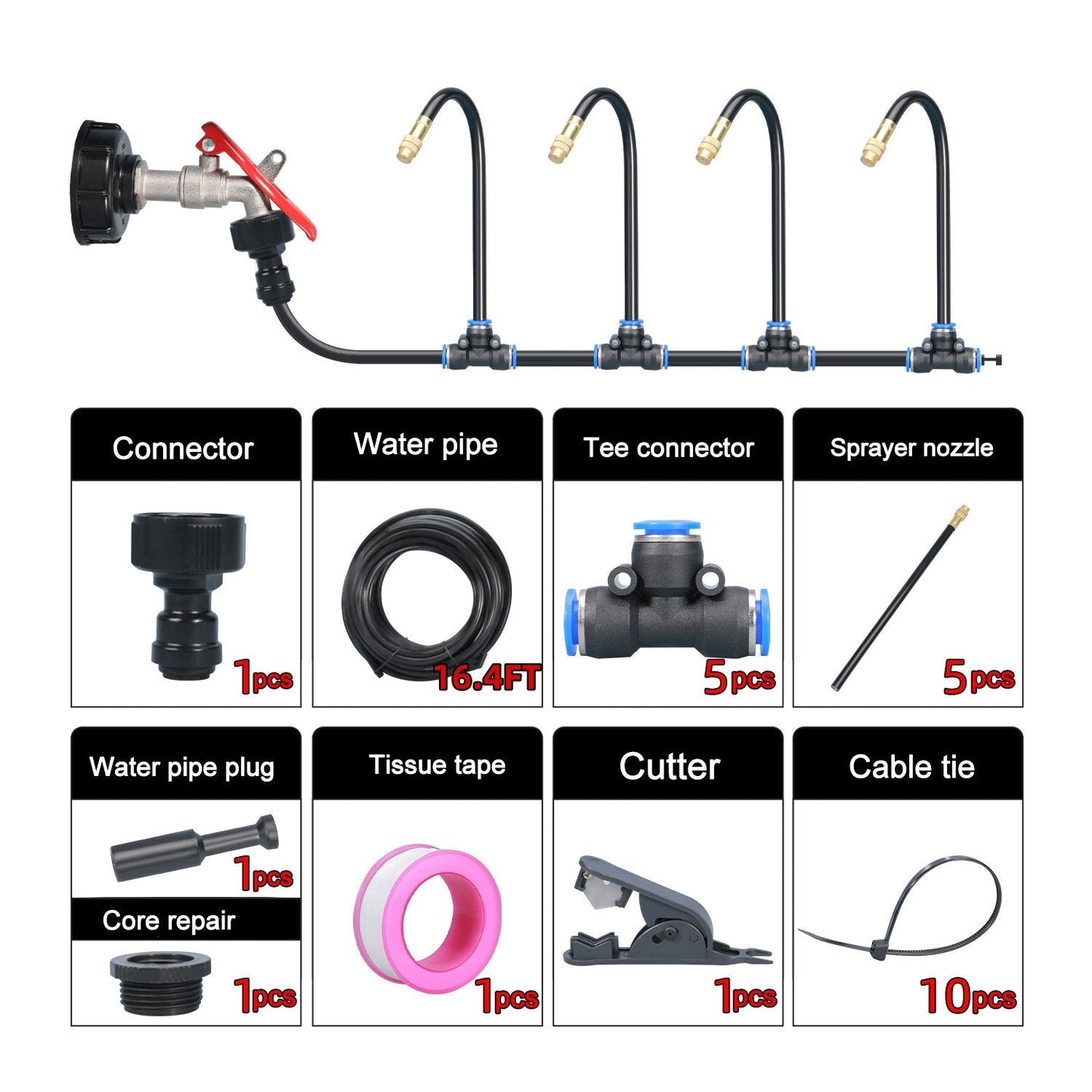 🔥Summer Promotion 50% OFF -🚿360° Curved Garden Automatic Irrigation System